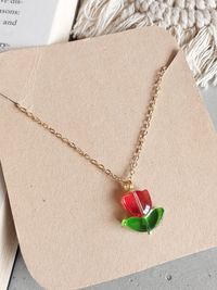 Minimal Tulip Necklace| Perfect for Daily wear Minimal Tulip Necklace| Perfect for Daily wear