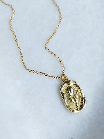 Vintage Irregular Oval Tulip Pendant, Oval Flower Pendant Vintage Irregular Oval Tulip Pendant, Oval Flower Pendant