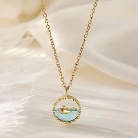 Vintage Irregular Oval Tulip Pendant, Oval Flower Pendant Vintage Irregular Oval Tulip Pendant, Oval Flower Pendant