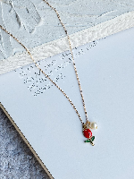 Tulip Pearl Pendant Necklace | Perfect For Daily wear Tulip Pearl Pendant Necklace | Perfect For Daily wear
