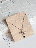Korean Style Silver Bow Necklace Korean Style Silver Bow Necklace