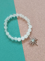 Adjustable Beads Bracelet with Star Charms Adjustable Beads Bracelet with Star Charms